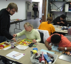 Clients in The Art Room Clients in The Art Room